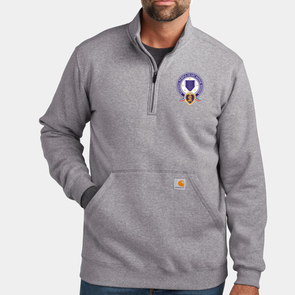 Logo - Midweight 1/4 Zip Mock Neck Sweatshirt Thumbnail